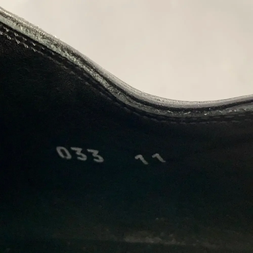 CALZOLERIA HARRIS Size 12 Black Patent Leather Lace-Up Shoes